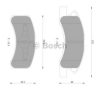 BOSCH 0 986 AB2 417 Brake Pad Set, disc brake